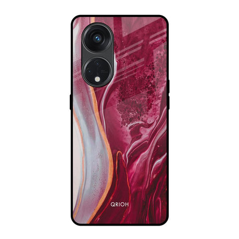 Crimson Ruby Glossy Case for Oppo Reno8T 5G