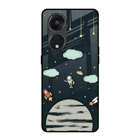Astronaut Dream Glossy Case For Oppo Reno8T 5G