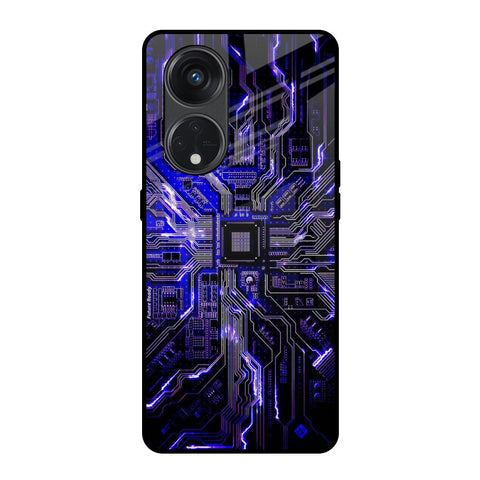 Techno Color Pattern Glossy Case For Oppo Reno8T 5G