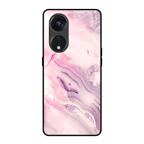 Diamond Pink Gradient Glossy Case For Oppo Reno8T 5G