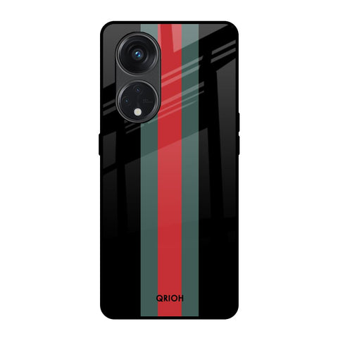 Vertical Stripes Glossy Case for Oppo Reno8T 5G