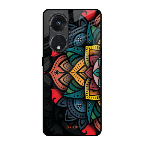 Retro Gorgeous Flower Glossy Case for Oppo Reno8T 5G