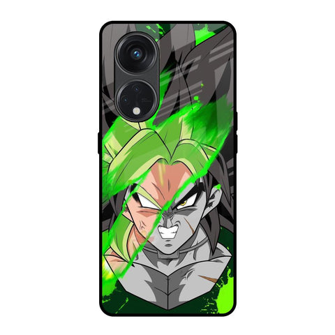 Anime Green Splash Glossy Case for Oppo Reno8T 5G