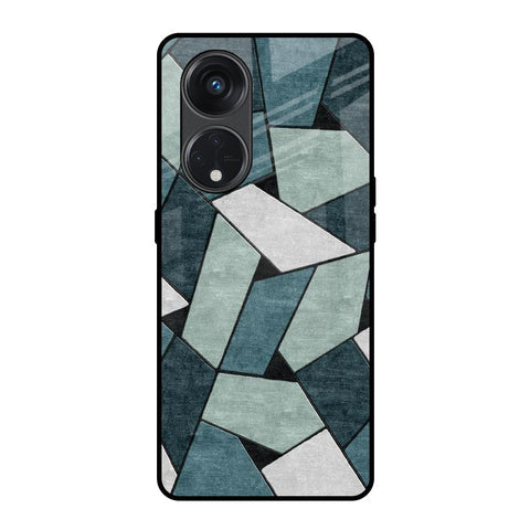 Abstact Tiles Glossy Case for Oppo Reno8T 5G