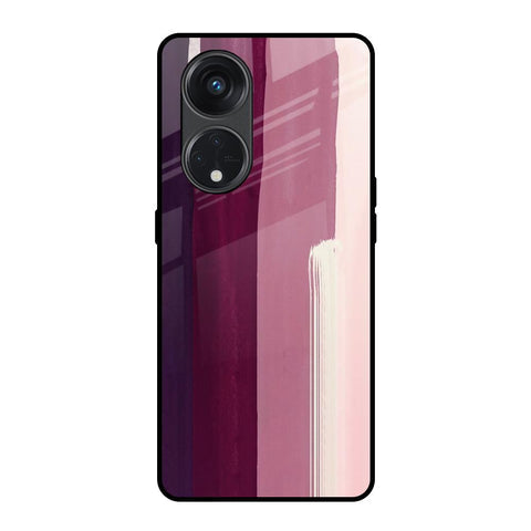 Brush Stroke Art Glossy Case for Oppo Reno8T 5G
