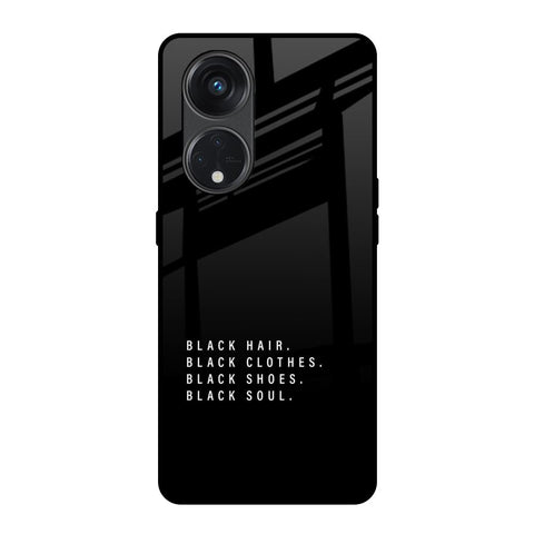 Black Soul Glossy Case for Oppo Reno8T 5G