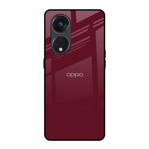 Classic Burgundy Glossy Case for Oppo Reno8T 5G