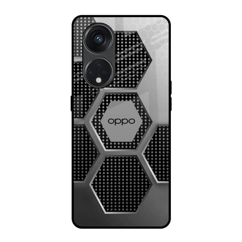 Hexagon Style Glossy Case For Oppo Reno8T 5G