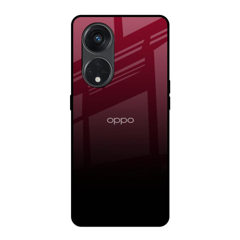 Wine Red Glossy Case For Oppo Reno8T 5G