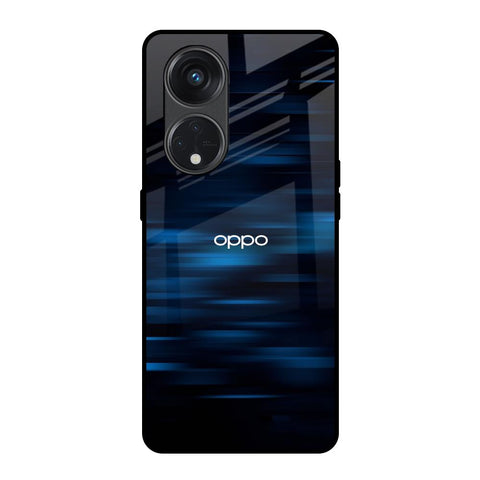 Blue Rough Abstract Glossy Case for Oppo Reno8T 5G