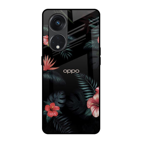 Tropical Art Flower Glossy Case for Oppo Reno8T 5G