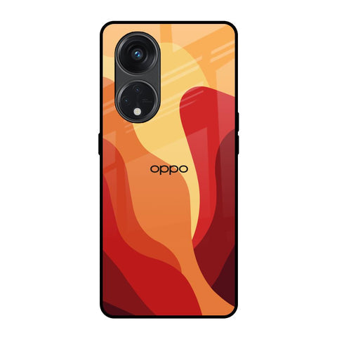 Magma Color Pattern Glossy Case for Oppo Reno8T 5G