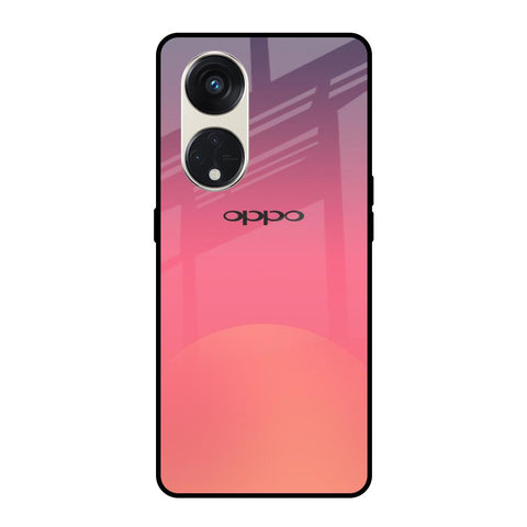 Sunset Orange Glossy Case for Oppo Reno8T 5G