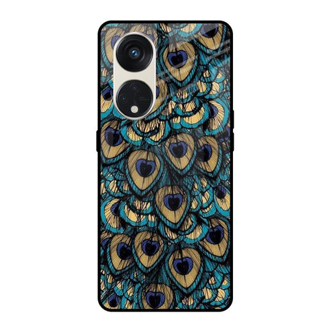 Peacock Feathers Glossy case for Oppo Reno8T 5G