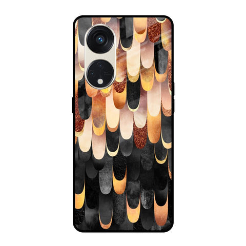 Bronze Abstract Glossy Case for Oppo Reno8T 5G