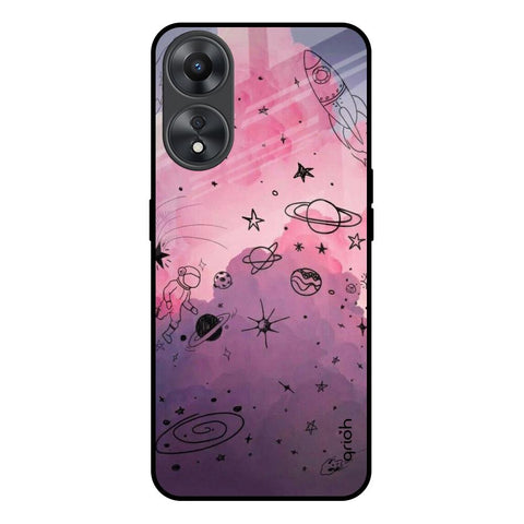 Space Doodles Glossy Case for Oppo A58 5G