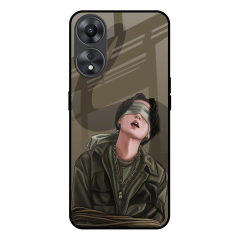 Blind Fold Glossy Case for Oppo A58 5G