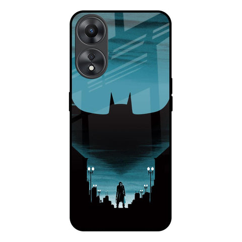 Cyan Bat Glossy Case for Oppo A58 5G