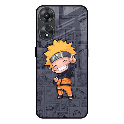 Orange Chubby Glossy Case for Oppo A58 5G