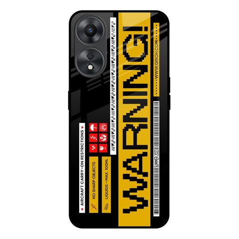 Aircraft Warning Glossy Case for Oppo A58 5G