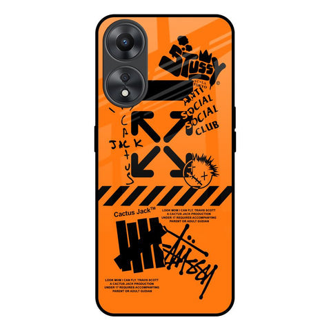 Anti Social Club Glossy Case for Oppo A58 5G