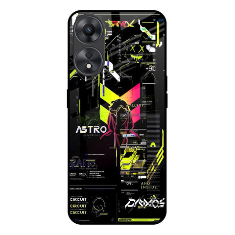 Astro Glitch Glossy Case for Oppo A58 5G