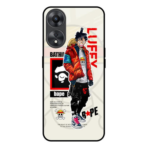 Bape Luffy Glossy Case for Oppo A58 5G