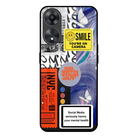 Smile for Camera Glossy Case for Oppo A58 5G