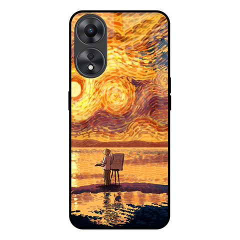 Sunset Vincent Glossy Case for Oppo A58 5G