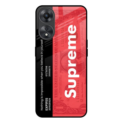 Supreme Ticket Glossy Case for Oppo A58 5G