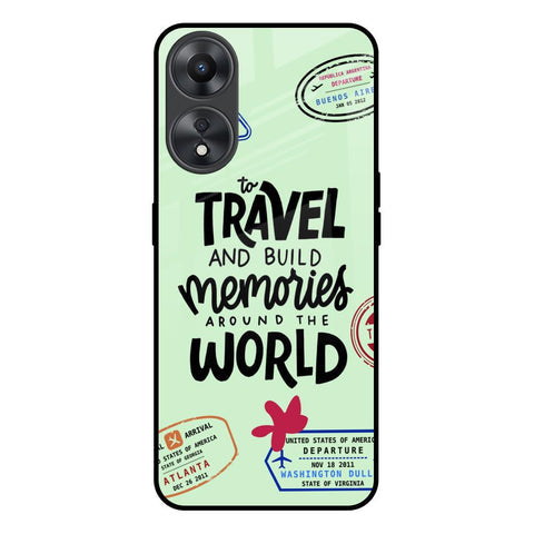 Travel Stamps Glossy Case for Oppo A58 5G