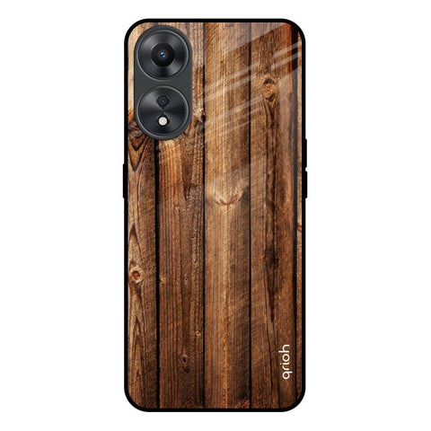 Timber Printed Glossy Case for Oppo A58 5G