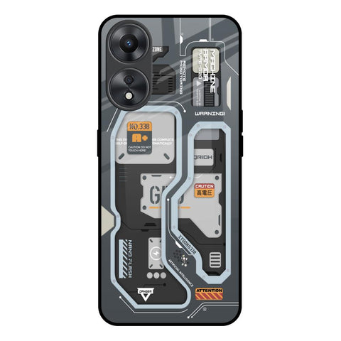 Retro Futuristic Glossy Case for Oppo A58 5G
