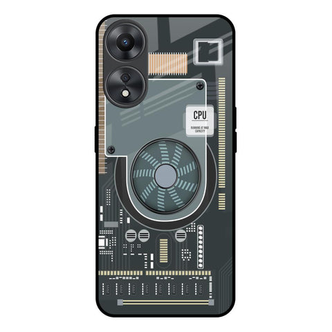 Motherboard Circuit Glossy Case for Oppo A58 5G