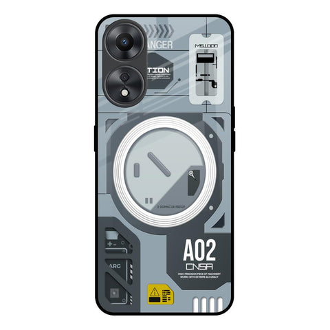 Modern Technology Glossy Case for Oppo A58 5G