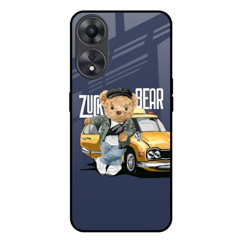 Adventurous Bear Glossy Case for Oppo A58 5G