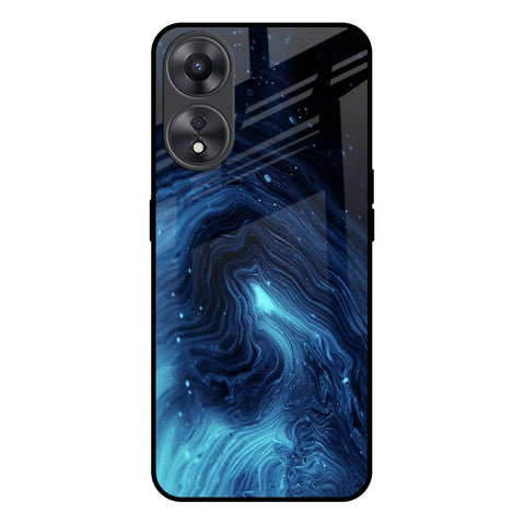 Dazzling Ocean Gradient Glossy Case For Oppo A58 5G