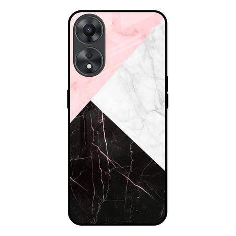 Marble Collage Art Glossy Case For Oppo A58 5G