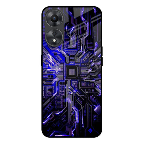 Techno Color Pattern Glossy Case For Oppo A58 5G