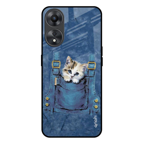 Kitty In Pocket Glossy Case For Oppo A58 5G