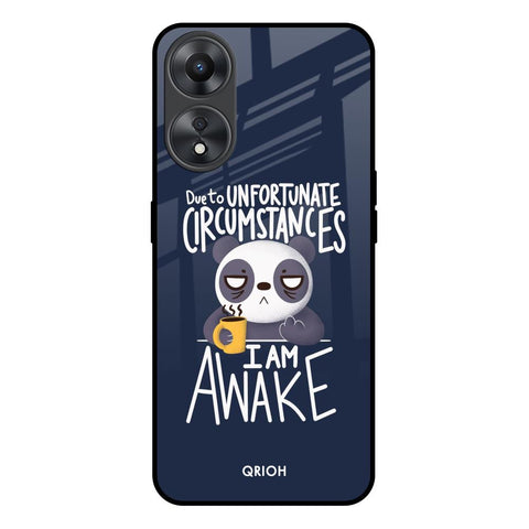 Struggling Panda Glossy Case for Oppo A58 5G