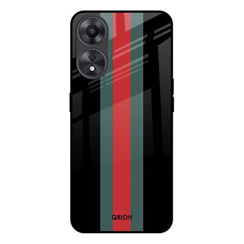 Vertical Stripes Glossy Case for Oppo A58 5G