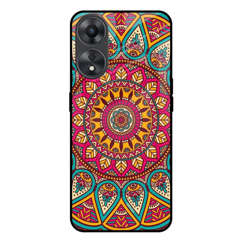Elegant Mandala Glossy Case for Oppo A58 5G