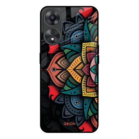 Retro Gorgeous Flower Glossy Case for Oppo A58 5G
