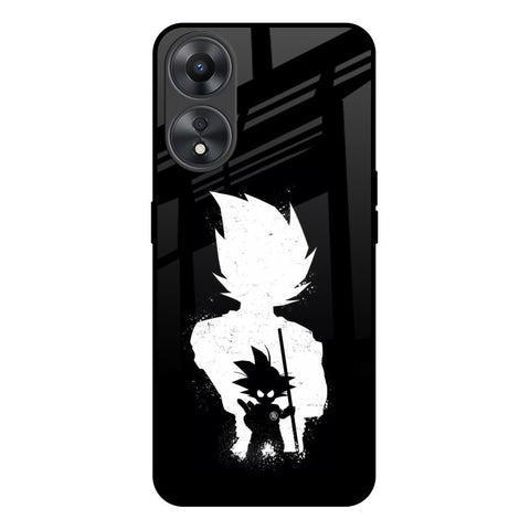 Monochrome Goku Glossy Case for Oppo A58 5G