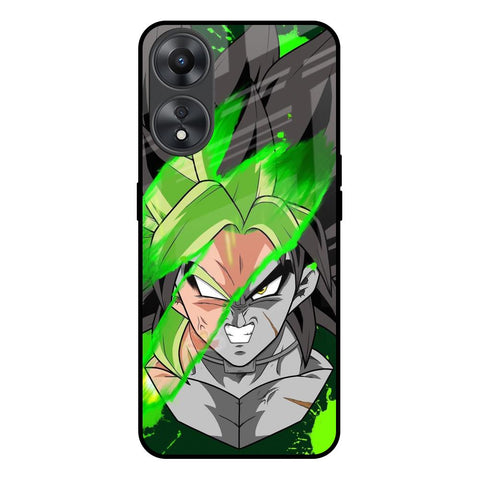 Anime Green Splash Glossy Case for Oppo A58 5G