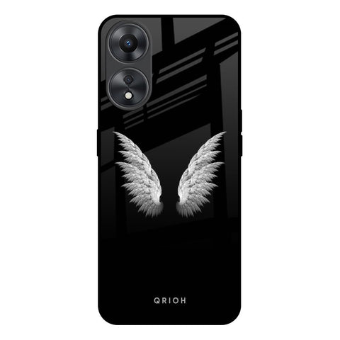 White Angel Wings Glossy Case for Oppo A58 5G