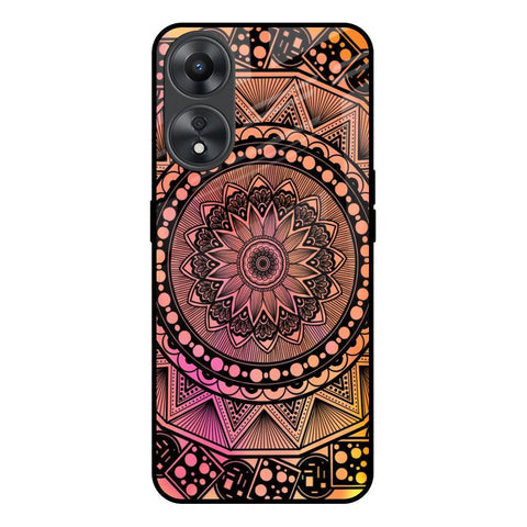 Floral Mandala Glossy Case for Oppo A58 5G