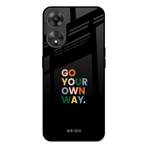 Go Your Own Way Glossy Case for Oppo A58 5G
