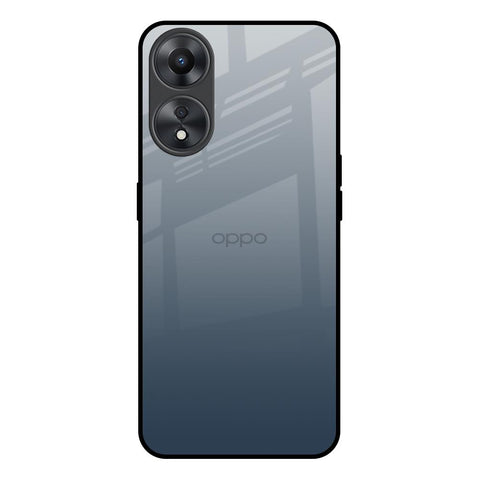 Smokey Grey Color Glossy Case For Oppo A58 5G